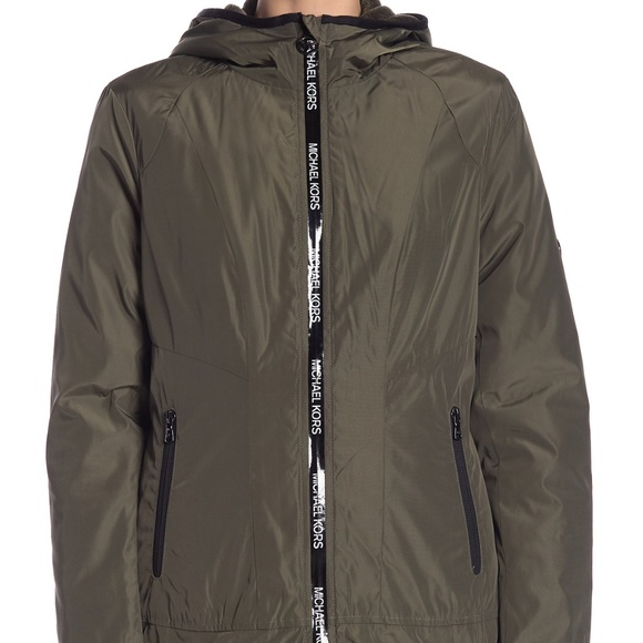 Michael Kors Jackets & Blazers - Michael Kors Plush Lined Windbreaker L New Olive